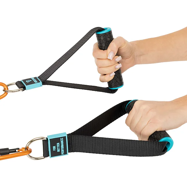 Ручки для еспандерів резинок та тренажерів STRAP HANDLE PRO LiveUp LP8192J 2шт