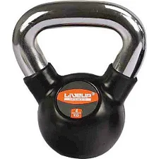 Гиря RUBBER KETTEL DUMBELL чорний 4кг