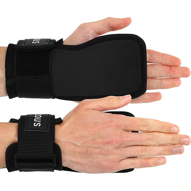 Накладки для подтягивания и тяги SOFT HAND GRIPS EZOUS D-10 2шт (Черный)