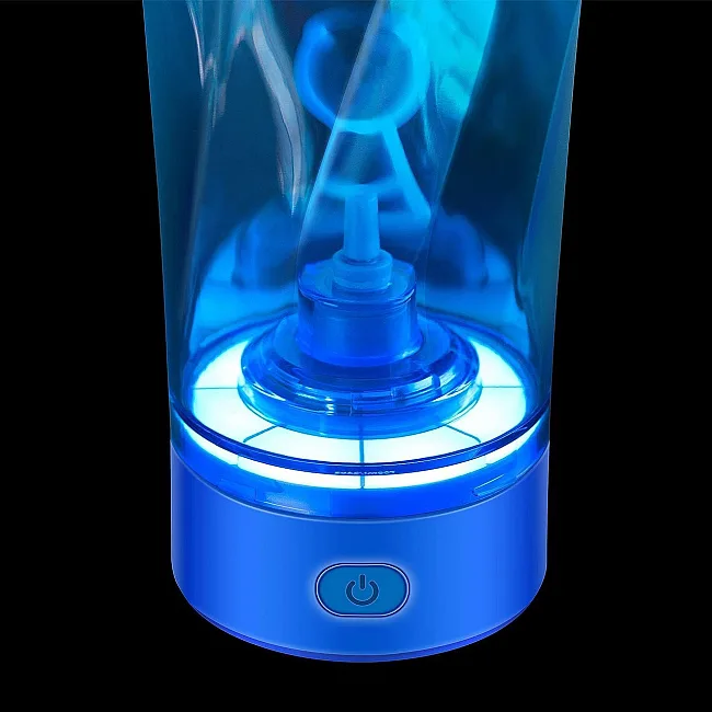 Шейкер спортивный электрический VOLTRX VortexBoost 600 мл. Tritan Blue