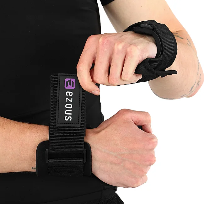 Накладки для подтягивания и тяги SOFT HAND GRIPS EZOUS D-10 2шт (Черный)
