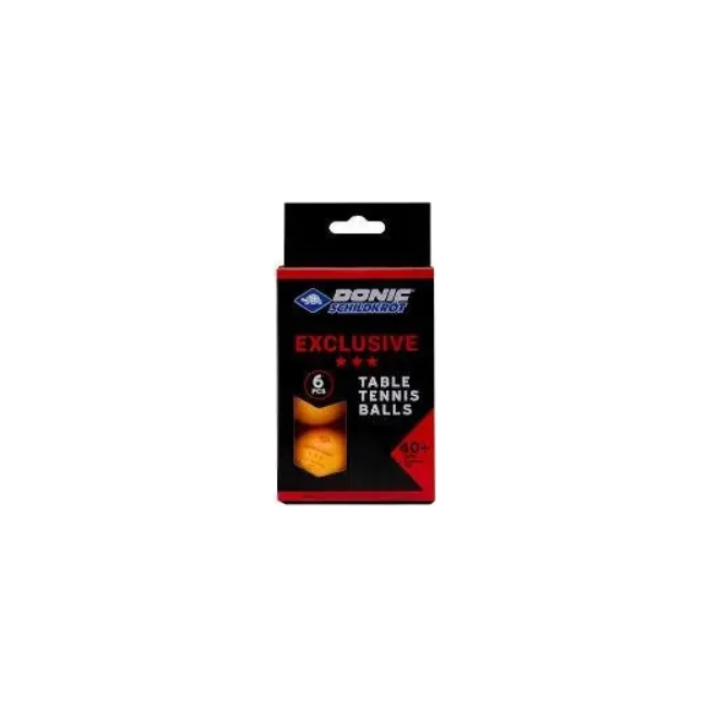 Мячи для настольного тенниса Donic EXCLUSIVE (Advantgarde) 3* 40+ 6шт orange