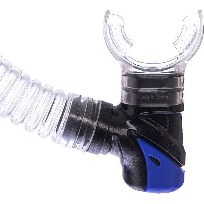 Набір для плавання маска з трубкою ZELART
 M153-SN124-PVC (Синьо-сірий-прозорий)