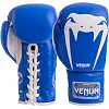 Перчатки для бокса на шнуровке кожаные VENUM GIANT VL-5786 (Синий)