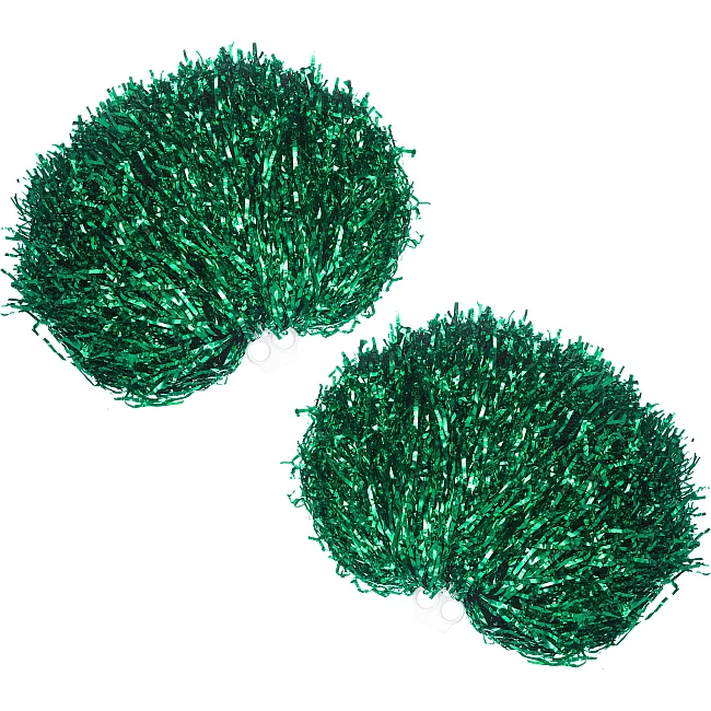 Помпони блискучі для чирлідінгу з ручками
 SP-SPORT
 Pom-Poms C-1682 1шт (Зелений)