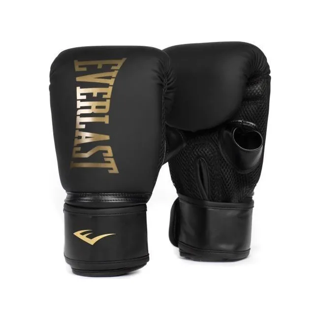 Боксерські рукавиці Everlast CARDIO ELITE BAG GLOVES чорний, золотий S/M