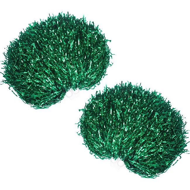 Помпони блискучі для чирлідінгу з ручками
 SP-SPORT
 Pom-Poms C-1682 1шт (Зелений)