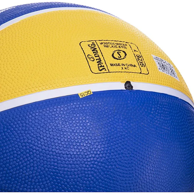 Баскетбольный мяч резиновый SPALDING NBA Team GLDEN Warriors 83515Z №7