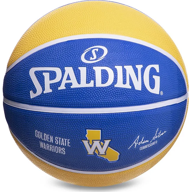 Баскетбольный мяч резиновый SPALDING NBA Team GLDEN Warriors 83515Z №7
