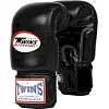 Перчатки для бокса кожа Twins Premium Leather Black