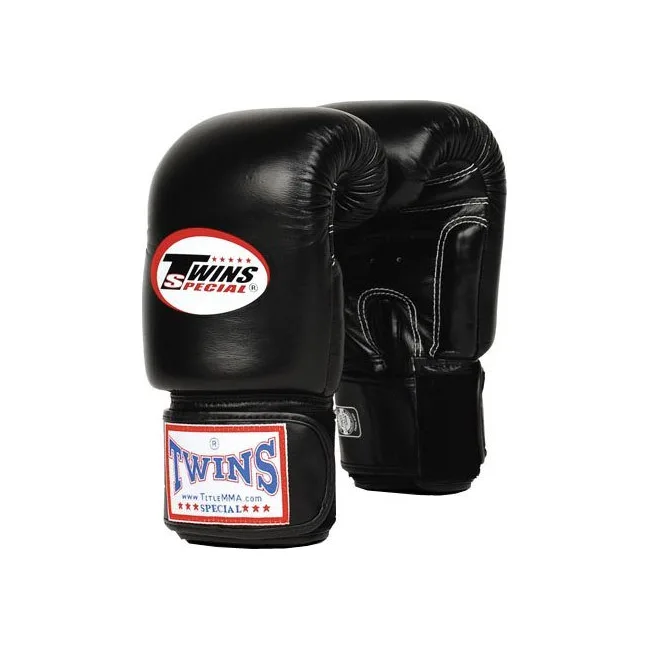 Перчатки для бокса кожа Twins Premium Leather Black