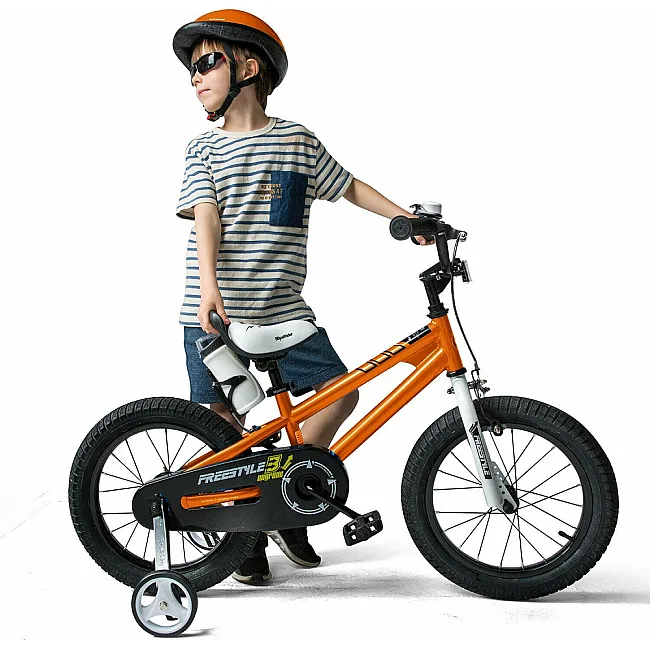 Детский велосипед ROYALBABY FREESTYLE 16", OFFICIAL UA, оранжевый