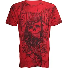 Футболка Silver Star Keffiyeh Premium Silicone Washed - red