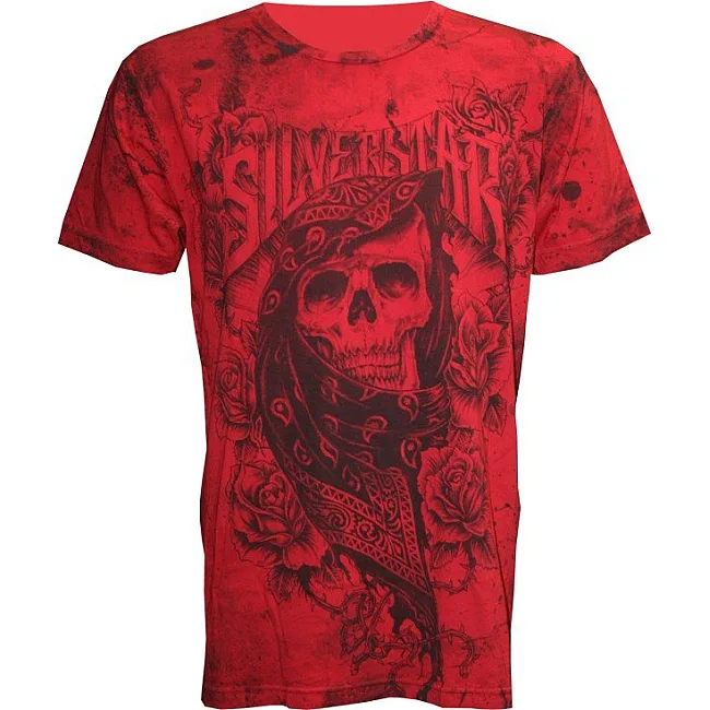 Футболка Silver Star Keffiyeh Premium Silicone Washed - red