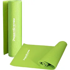 Коврик для фитнеса и йоги POWER SYSTEM PS-4014 PVC Green (173x61x0.6)