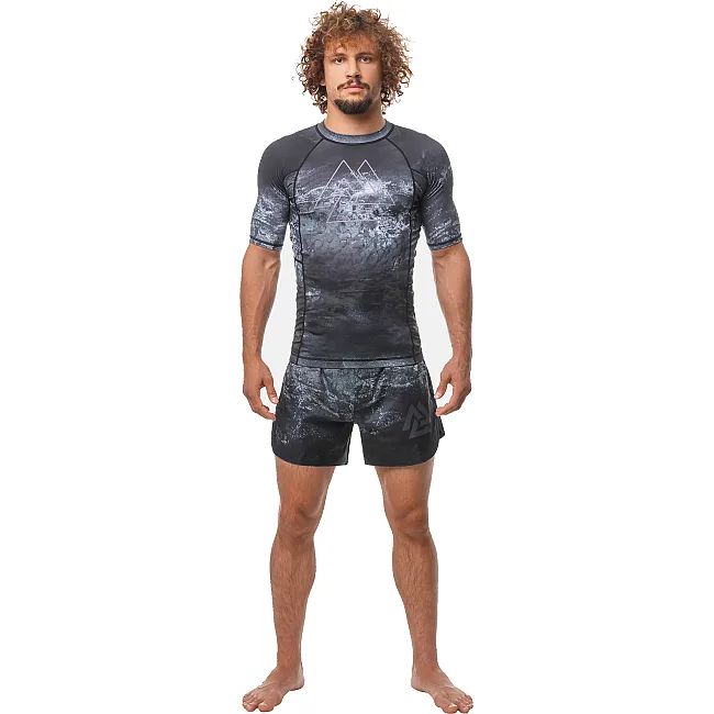 Рашгард PERESVIT Black Soil Short Sleeve