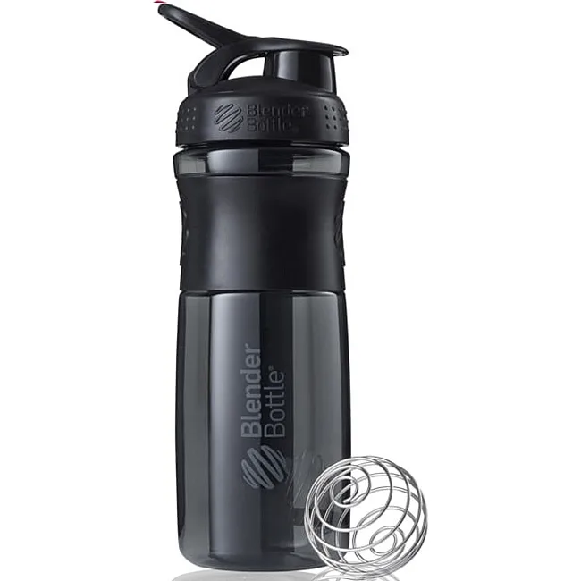 Спортивный шейкер-бутылка BLENDERBOTTLE SportMixer Flip 28oz/820мл Black