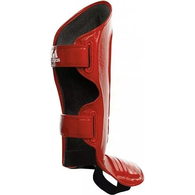Захист гомілки та стопи з ліцензією WAKO Semi Contact (червоний) ADIDAS WAKOB01