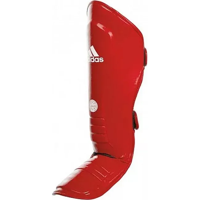 Захист гомілки та стопи з ліцензією WAKO Semi Contact (червоний) ADIDAS WAKOB01