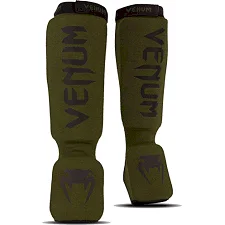 Захист гомілки та стопи Venum Kontact Shinguards Khaki Black