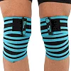 Коленные бинты для приседаний KNEE WRAPS LiveUp LP8724 2шт (Синий-черный)