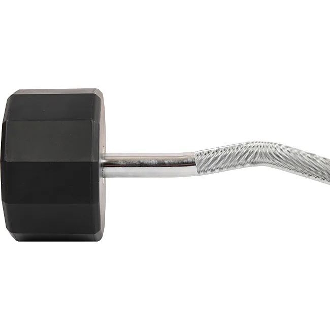 Штанга нерозбірна з фіксованою вагою вигнута PEV HAMMER STRENGHT TA-9978-50 (Чорний)