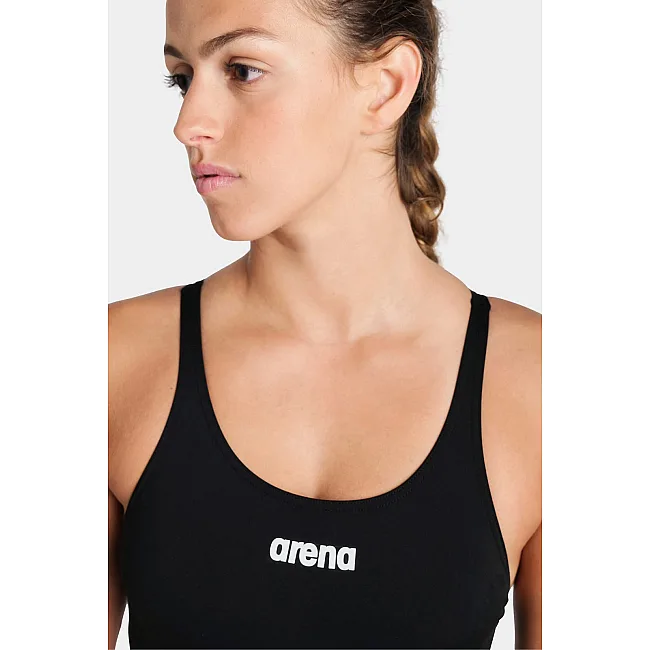 Купальник закрытый для женщин Arena TEAM SWIMSUIT SWIM TECH SOLID черный (для женщин)
