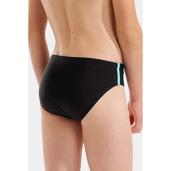 Плавки-слепые для мальчиков Arena SWIM BRIEFS SOLID черный, желтый (для детей)