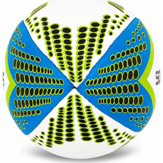 Регбийный мяч SOCCER STAR R-5354-5 (Белый-синий-салатовый)