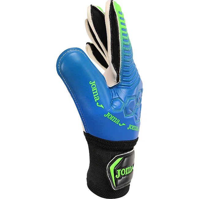 Детские вратарские перчатки JOMA CALCIO 401707-717 (Синий-салатовый)