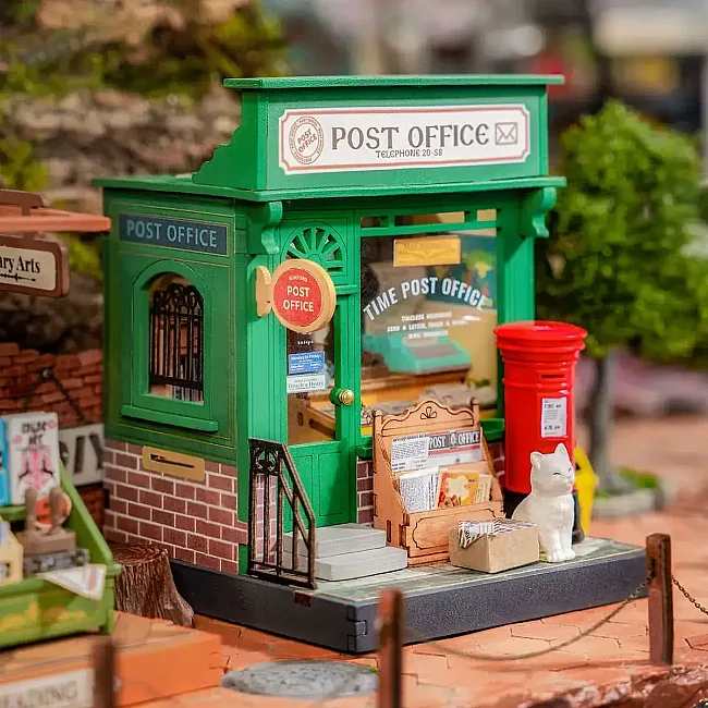 Конструктор 3D міні-будинок Robotime Rolife Century Post Office DS037