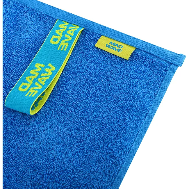 Спортивное полотенце из микрофибры MADWAVE COTTON SOFT TERRY M0762011 (Синий)