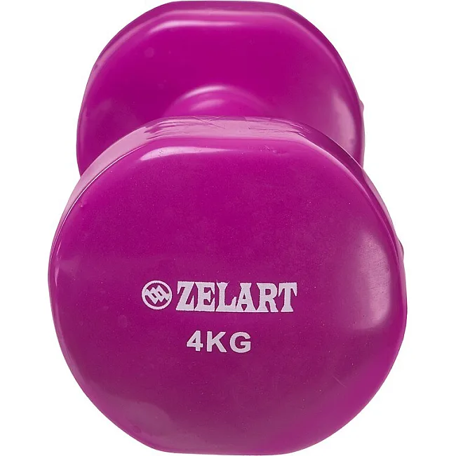 Гантели для фитнеса виниловые ZELART Beauty TA-5225-4 (Черный)