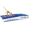 Надувной коврик гимнастический inSPORTline Airincline 200x200 см, бело-синий