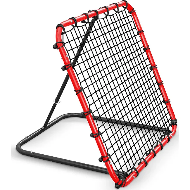 Сітка тренувальна для футболу Neo-Sport NS-491 Rebounder 120 x 120 х 107 см, червона