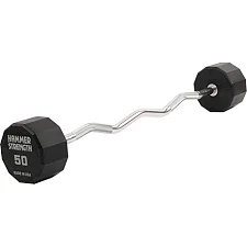 Штанга неразборная с фиксированным весом изогнутая PEV HAMMER STRENGHT TA-9978-50 (Черный)