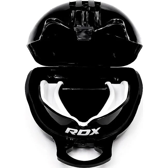 Капа RDX MOUTH GUNDER ARMOURRD ADULT черный, белый One Size