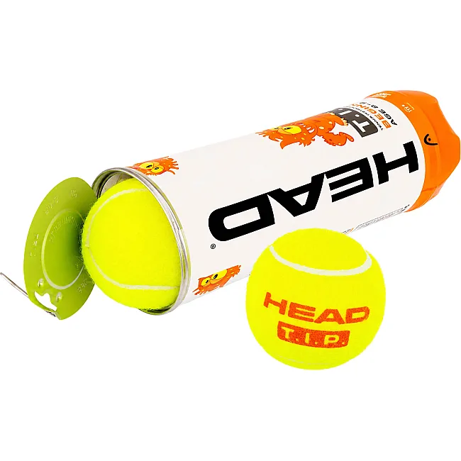 М'ячі для великого тенісу HEAD TIP 578123 (Салатово-жовтогарячий)