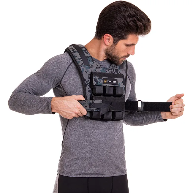 Утяжелительный жилет
 с регулируемым весом ZELART
 WEIGTH VEST TA-7817-12 вес-1-12кг