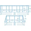 Басейн каркасний овальний 18в1 Bestway 56620, 427 x 250 x 100 см