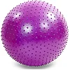 Фитбол мяч для фитнеса полумассажный 2в1 ZELART FI-4437-75 ø75см (Фиолетовый)