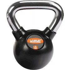 Гиря RUBBER KETTEL DUMBELL чорний 8кг