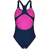 Купальник закритий для жінок Arena WATER FLUIDS SWIMSUIT SWIM PRO темно-синій, рожевий, салатовий