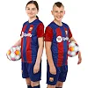 Футбольна форма дитяча із символікою клубу BARCELONA домашня 2024 SP-PLANETA CO-6254 6-14 років