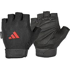 Перчатки для тренинга Adidas Essential Adjustable Gloves черный, красный S