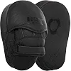 Лапа боксерская изогнутая тренировочная кожа HARD TOUCH BO-4231 19x5x25см 2штуки (Черный)