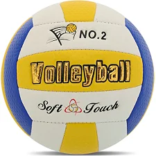 Волейбольний м'яч сувенірний SP-SPORT VOLLEYBALL VB-1291 №2 (Білий-жовтий-синій)