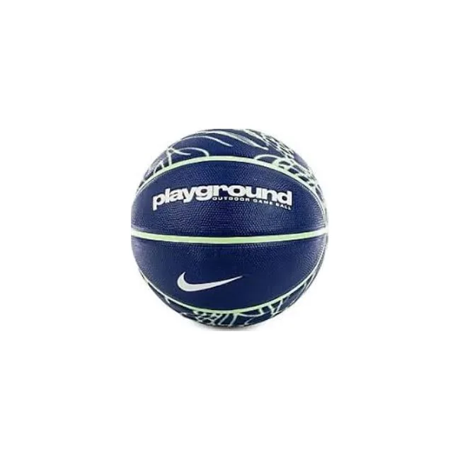Мяч баскетбольный Nike EVERYDAY PLAYGROUND 8P GRAPHIC DEFLATED DEEP ROYAL BL/VAPOR GREEN/WH size 7