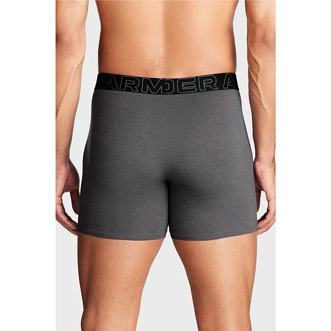 Мужские трусы UNDER ARMOUR Underwear Boxers UA PERFORMANCE COTTON - SOLID 6 3PK серый
