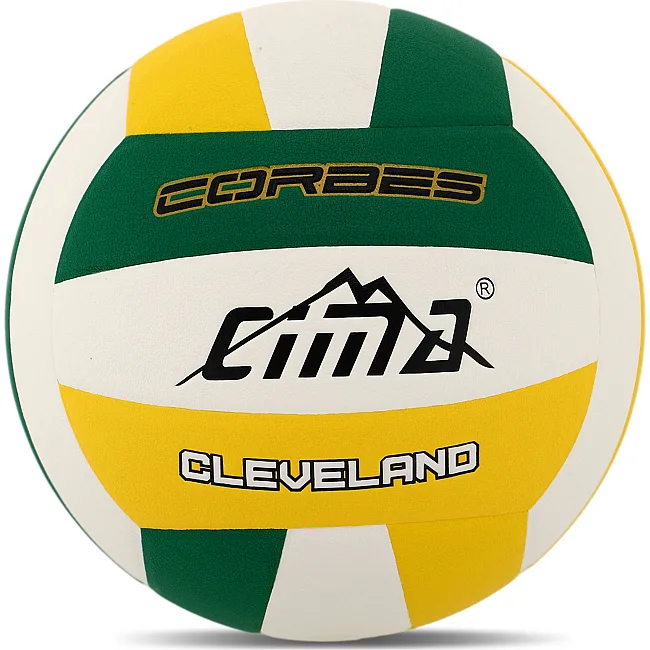 Волейбольний м'яч
 CIMA VB-9021 CLEVELAND CORBES №5 PU
-зелений (Білий-зелений)